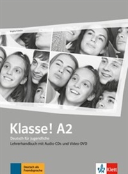 Klasse! A2 Lehrerhandbuch (Teacher's Guide) with 4 Audio-CDs und 1 Video-DVD