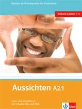 Aussichten A2: Vol A2.1, Kurs-/Arbeitsbuch + 2 Audio-CDs und DVD
