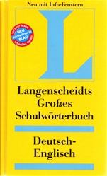 Langenscheidts Gro&szlig;es Schulw&ouml;rterbuch - Deutsch/English
