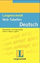 Verb-Tabellen: Langenscheidts Verb-Tabellen, Deutsch